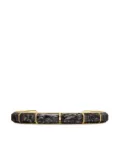 David Yurman 18kt yellow gold and carbon Faceted Cuff bracelet (8.5mm)
