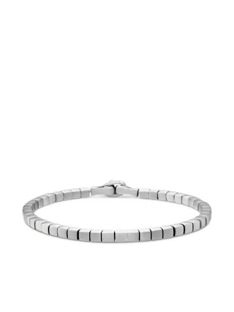 David Yurman pulsera Spiritual Beads Cushion en plata de ley de 4mm