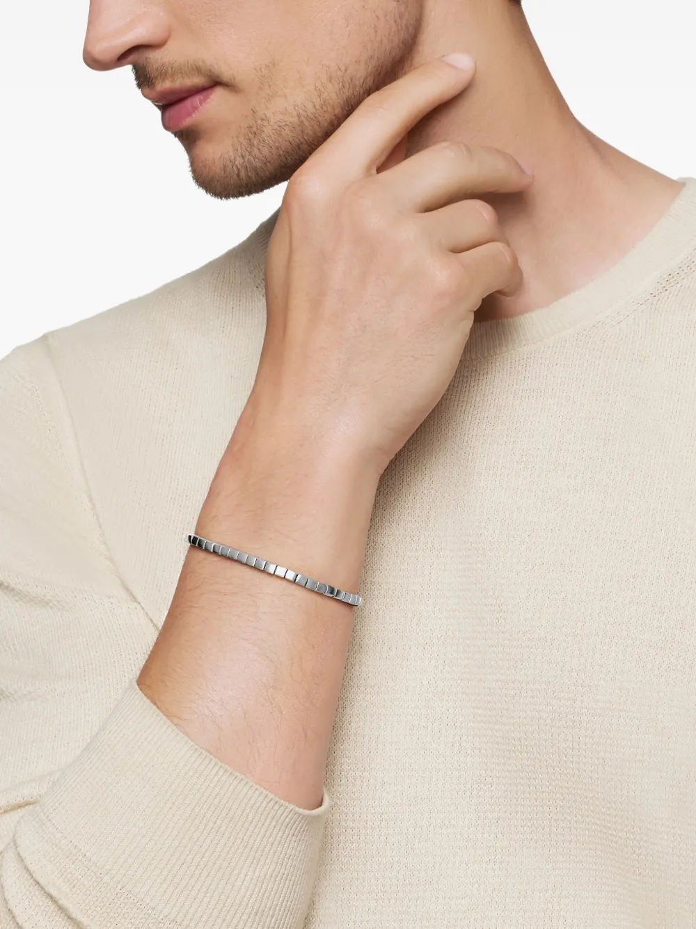 David Yurman sterling silver Spiritual Beads Cushion bracelet (4mm) | Image 2