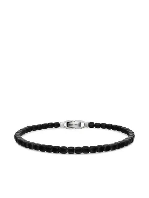David Yurman sterling silver Spiritual Beads Cushion bracelet (4mm)