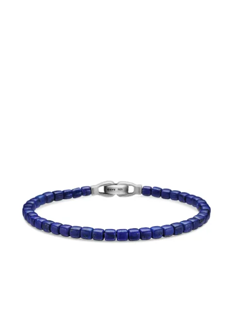 David Yurman pulsera Spiritual Beads Cushion en plata de ley de 4mm