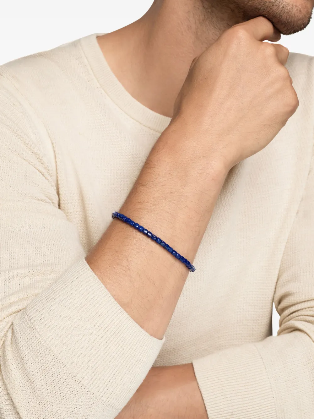 David Yurman sterling silver Spiritual Beads Cushion bracelet (4mm) | Image 2