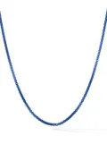 David Yurman sterling silver Box Chain necklace (2.7mm) - Blue