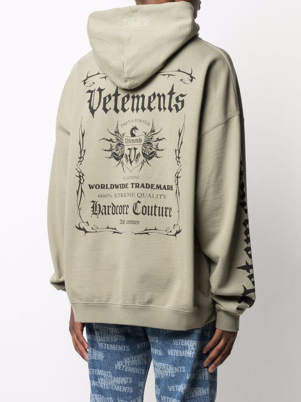 фото Vetements худи оверсайз с логотипом