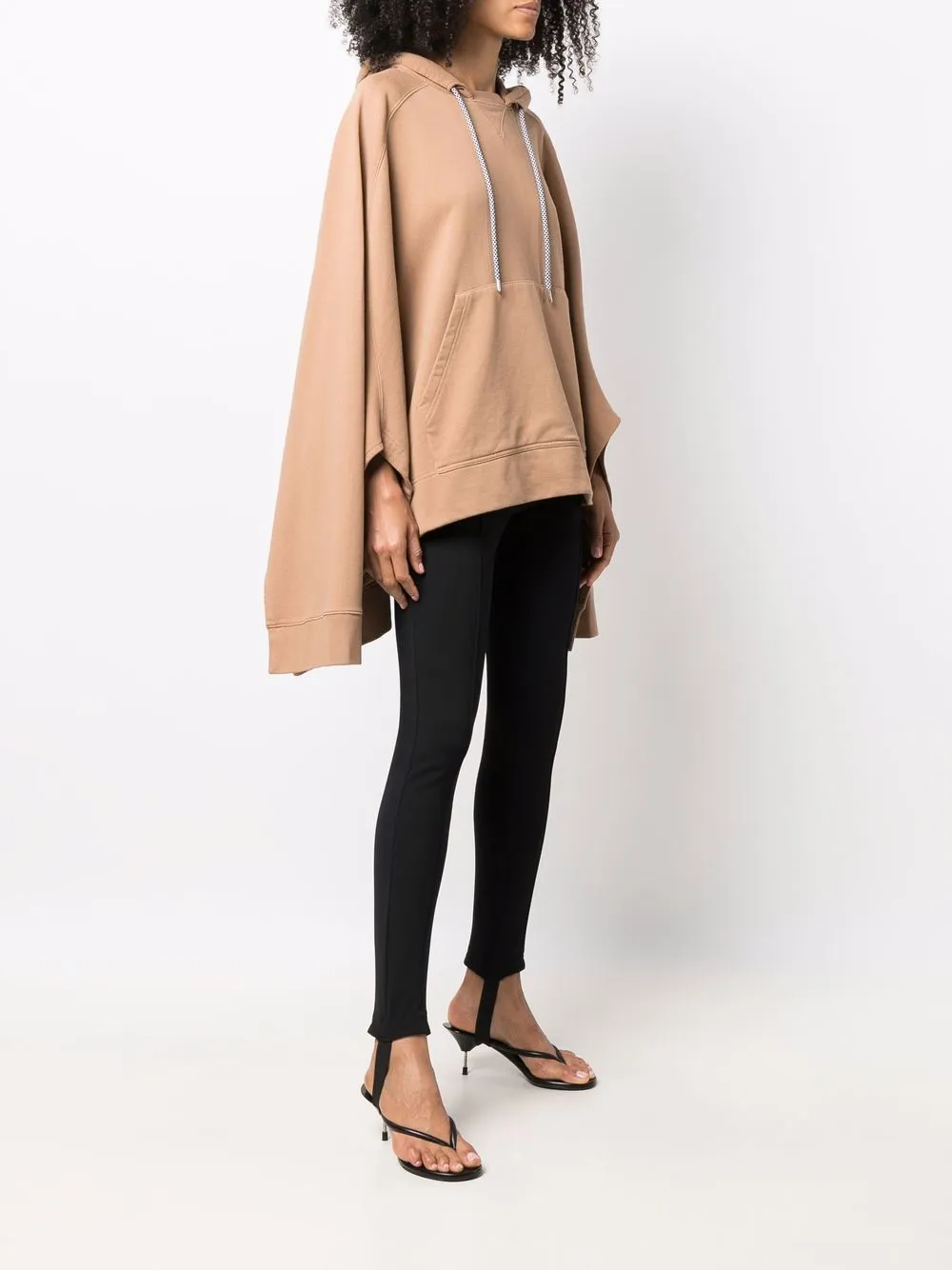  Ambush Hooded Draped Poncho - Neutrals 