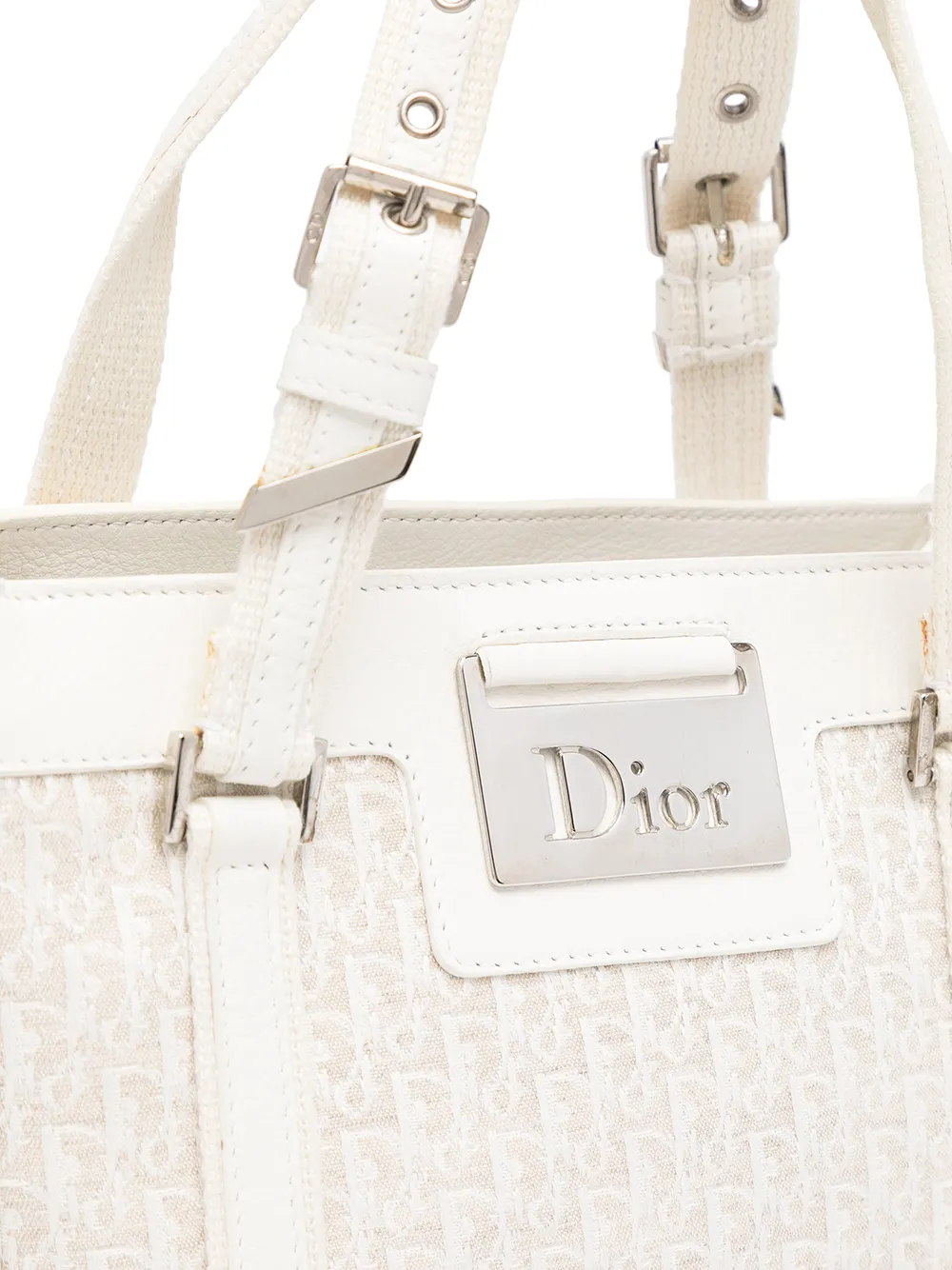 фото Christian dior сумка-тоут pre-owned с узором trotter