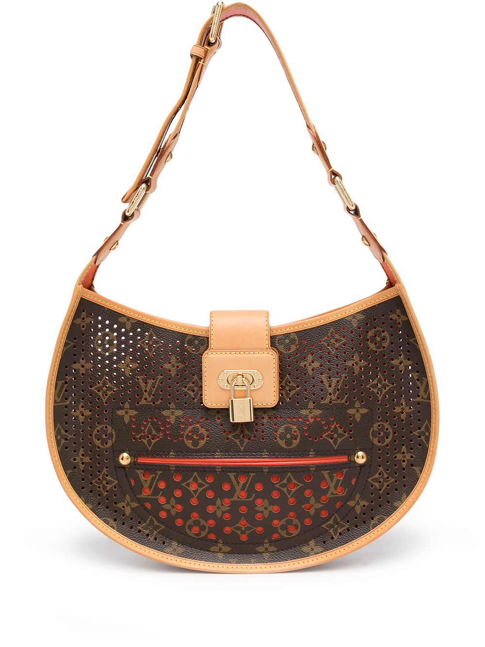 Louis Vuitton Limited Edition Monogram Perforated Musette Orange 