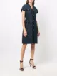 Salvatore Ferragamo jacquard V-neck dress