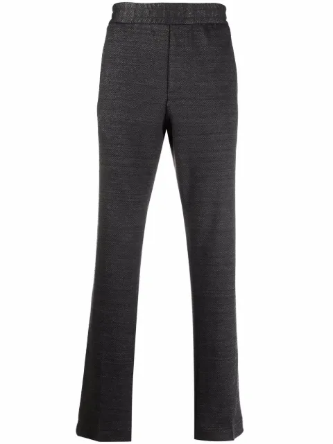 Ferragamo elasticated-waistband straight-leg trousers