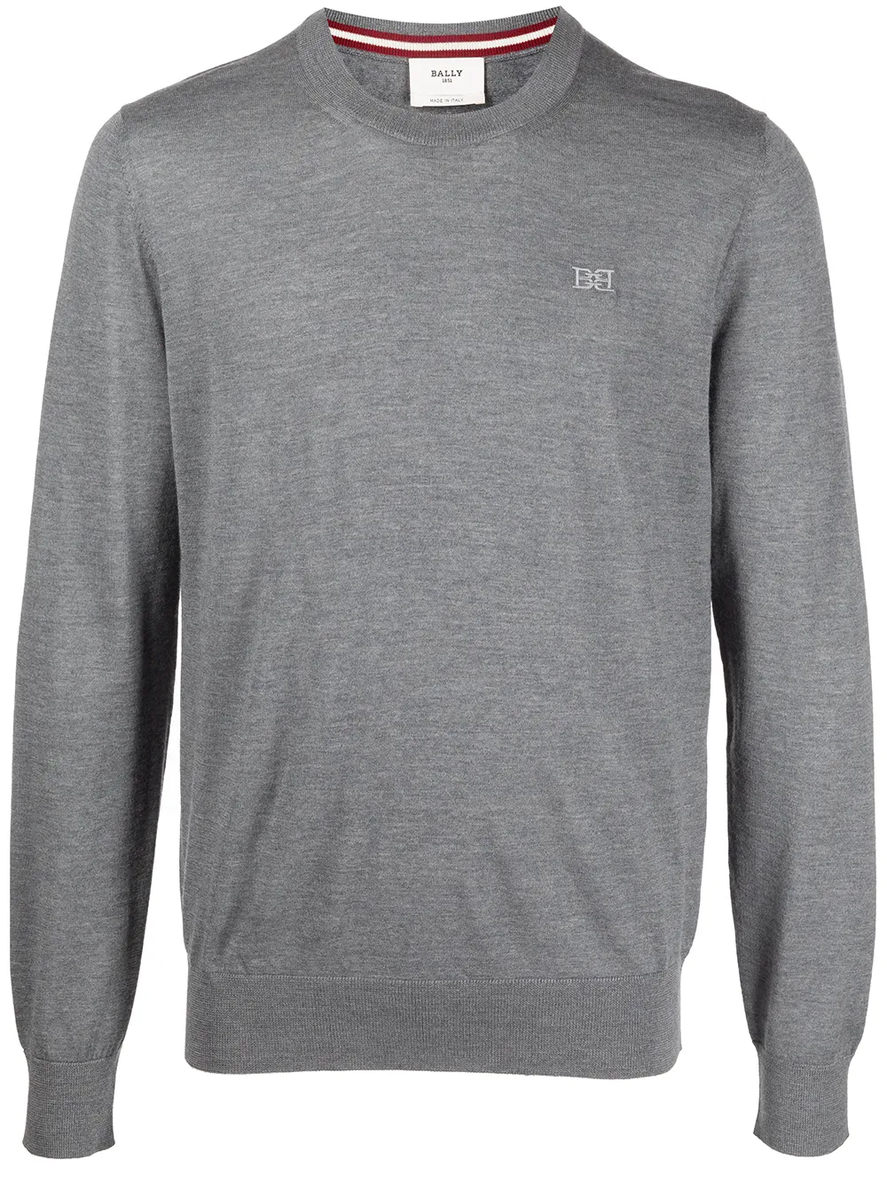 

Bally logo crew-neck jumper - Grey