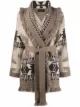 Image 1 of Alanui jacquard-pattern cardi-coat