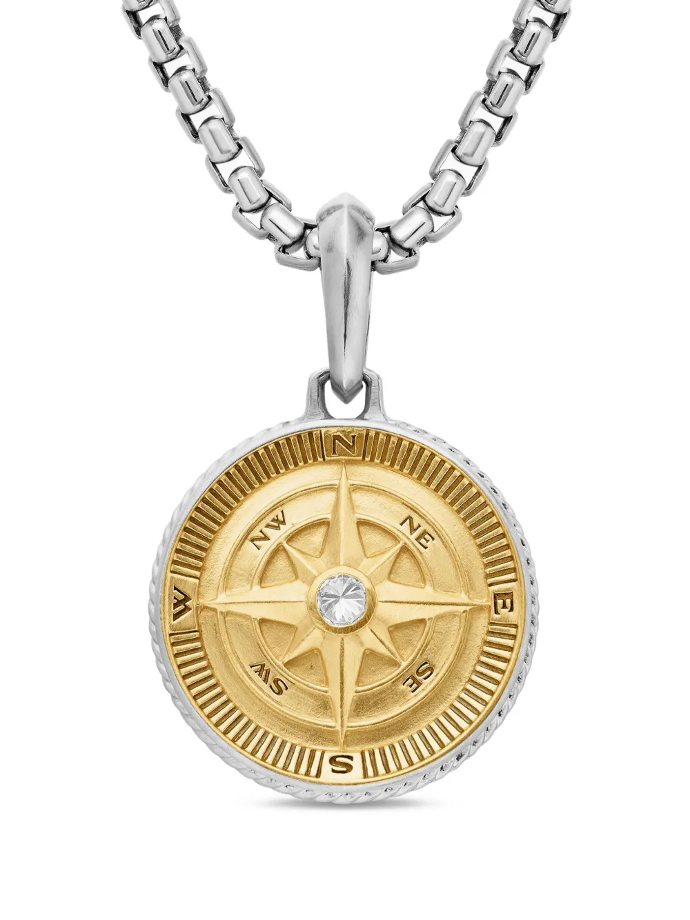 David Yurman Maritime Compass ダイヤモンド アミュレット 29.5mm David Yurman Maritime Compass ダイヤモンド アミュレット 29.5mm