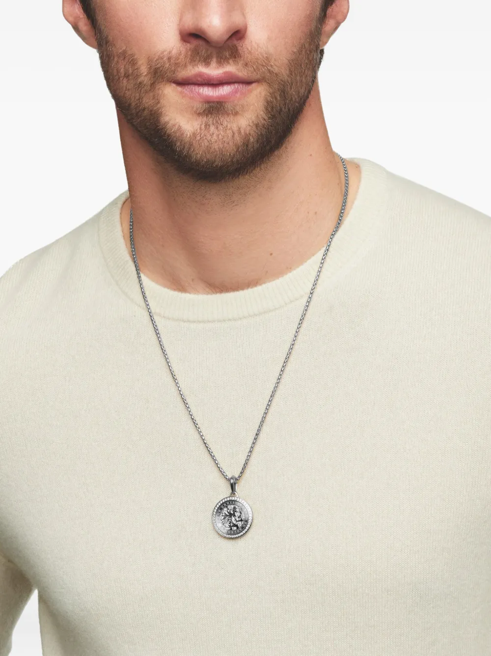 David Yurman Pendente St. Christopher in argento sterling (34,5mm) | Image 2
