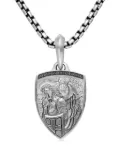 David Yurman sterling silver St. Michael diamond amulet (26mm)
