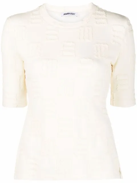 AMBUSH monogram-pattern T-shirt