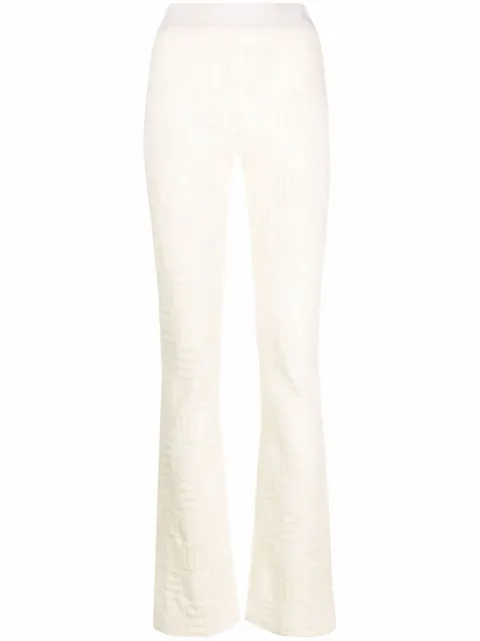 AMBUSH leggins acampanados con monograma