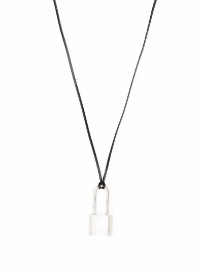 AMBUSH small padlock-pendant necklace 