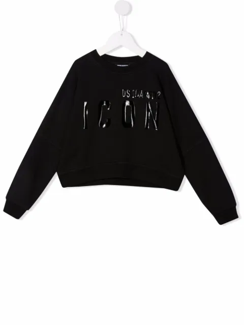 DSQUARED2 KIDS sudadera con estampado Icon