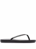 Ancient Greek Sandals Saionara leather flip flops - Black