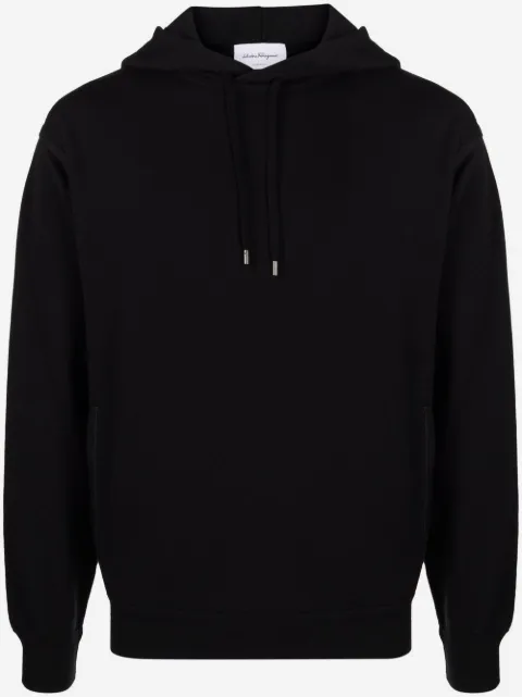 Ferragamo long-sleeved cotton hoodie