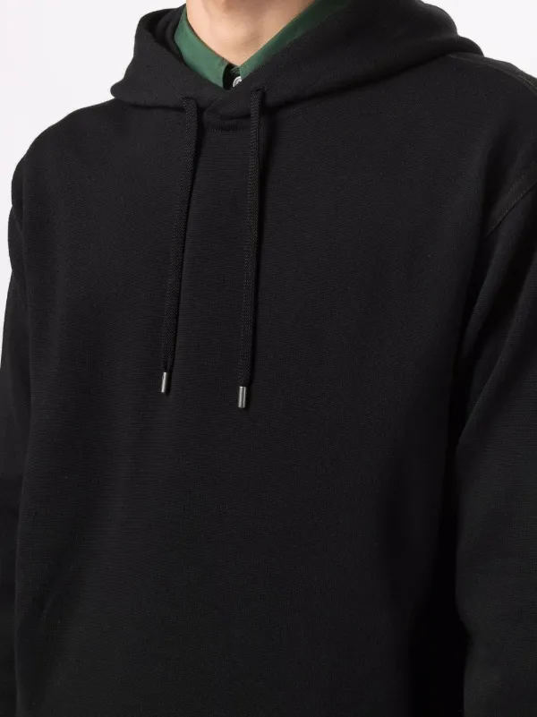 Ferragamo long-sleeved Cotton Hoodie | Black | FARFETCH