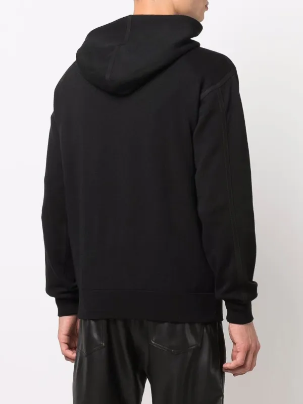 Ferragamo long-sleeved Cotton Hoodie | Black | FARFETCH