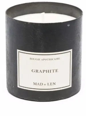 MAD Et LEN D'Apothicaire Graphite Scented Candle (300g) | Black