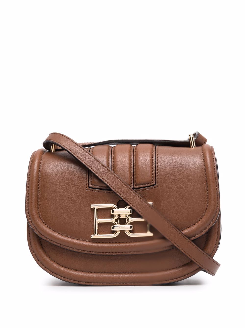 

Bally Baily bombé-leather crossbody bag - Brown