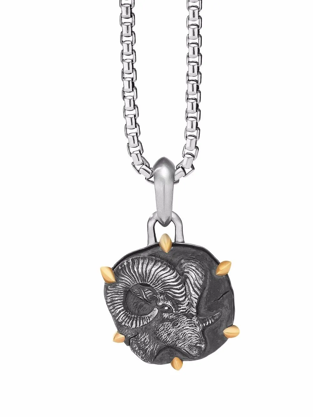 

David Yurman dije Aries Zodiac de 17mm - Plateado