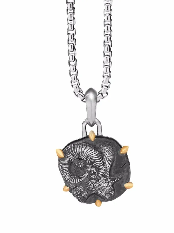 David Yurman 17mm Aries Zodiac Amulet 