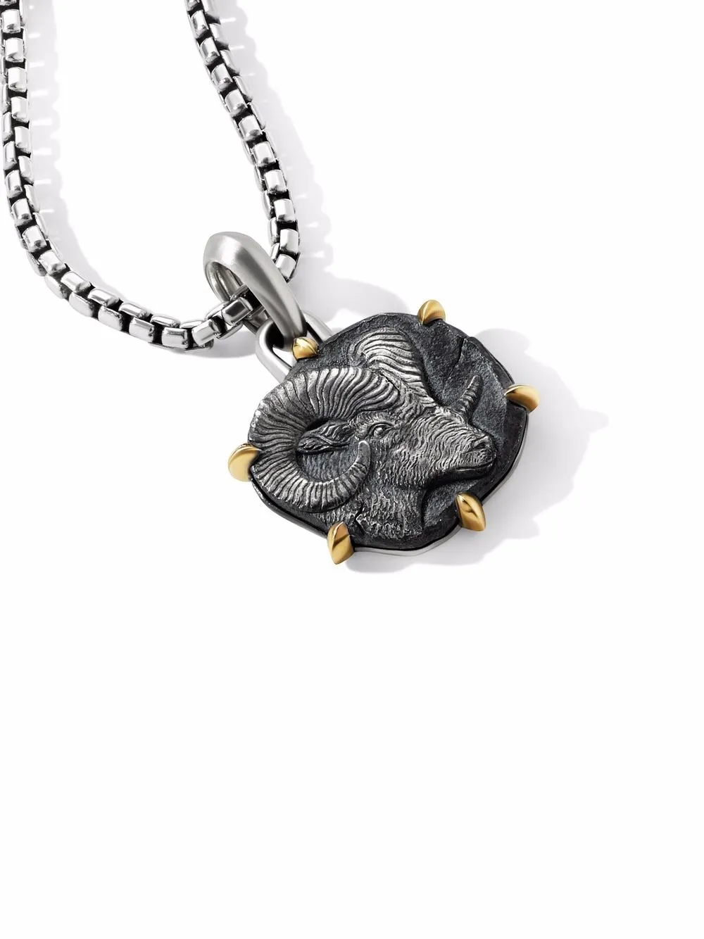 фото David yurman серебряная подвеска-амулет овен