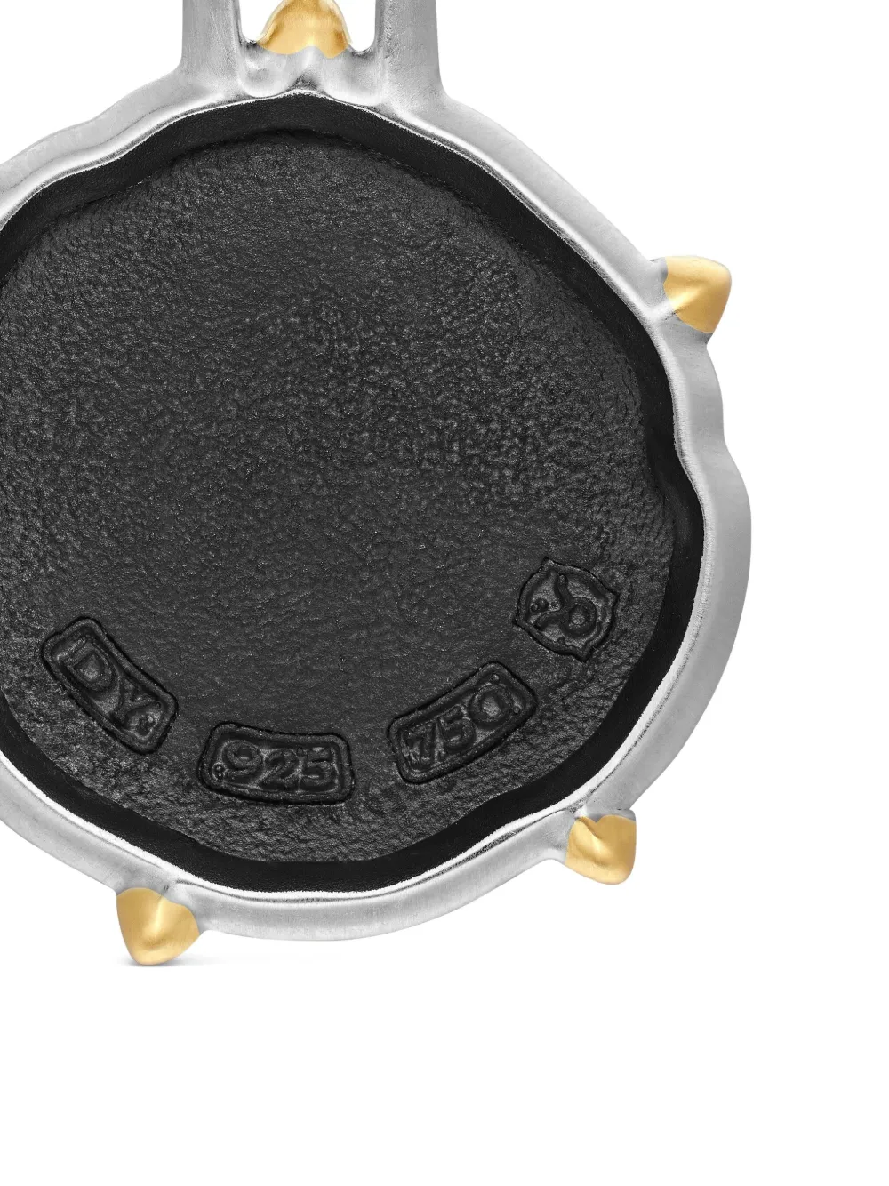 18kt Yellow Gold And Sterling Silver Taurus Amulet (33mm)