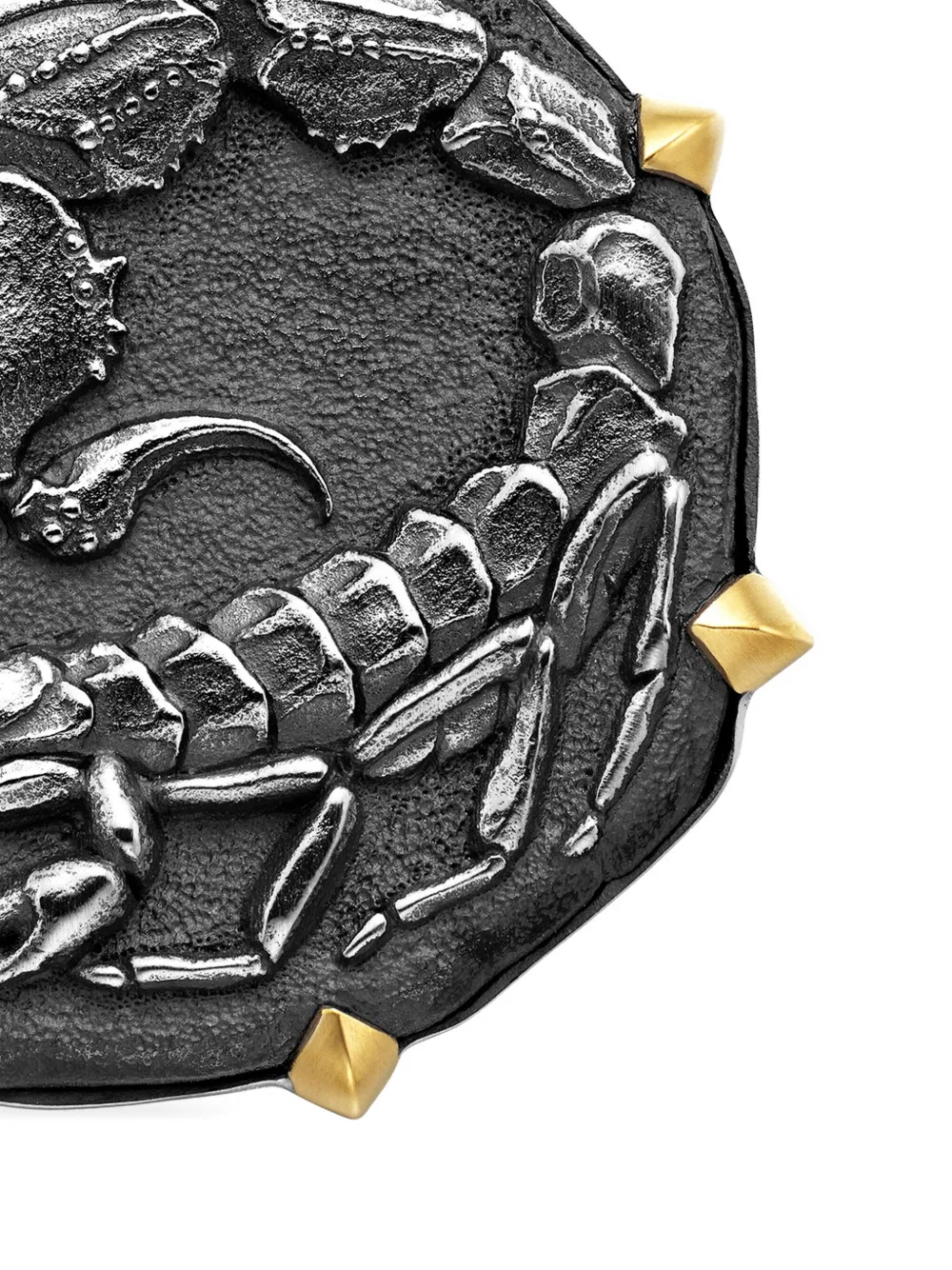 18kt Yellow Gold And Sterling Silver Scorpio Amulet (33mm)
