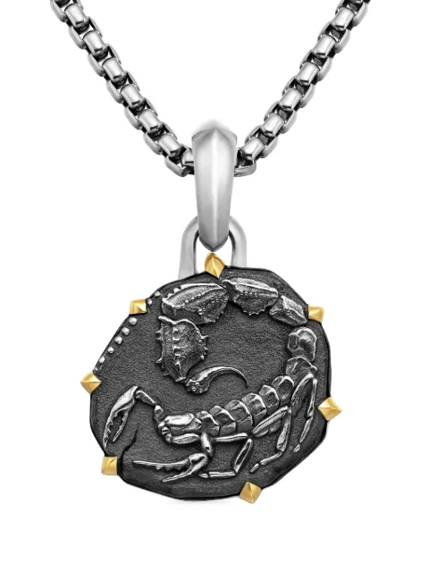David Yurman amuleto Scorpio en oro amarillo de 18kt y plata de ley de 33mm