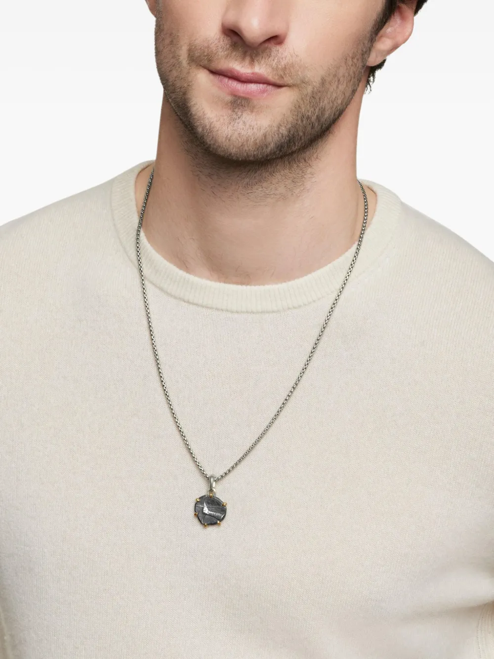 David Yurman Pendente Sagittarius in oro giallo 18kt e argento sterling (33mm) | Image 2