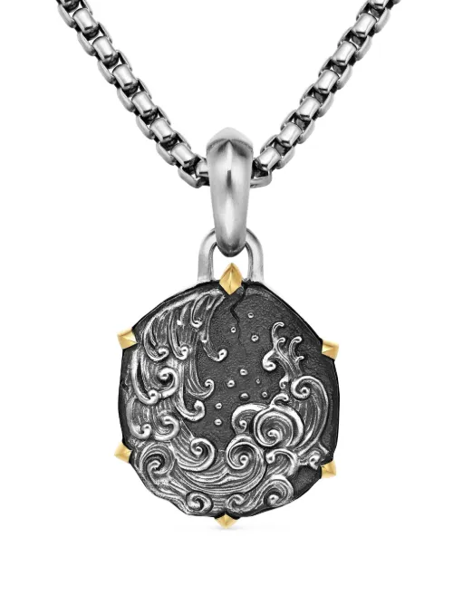 Pendentif Aquarius en or 18ct et sterling (33 mm) - David Yurman - Modalova