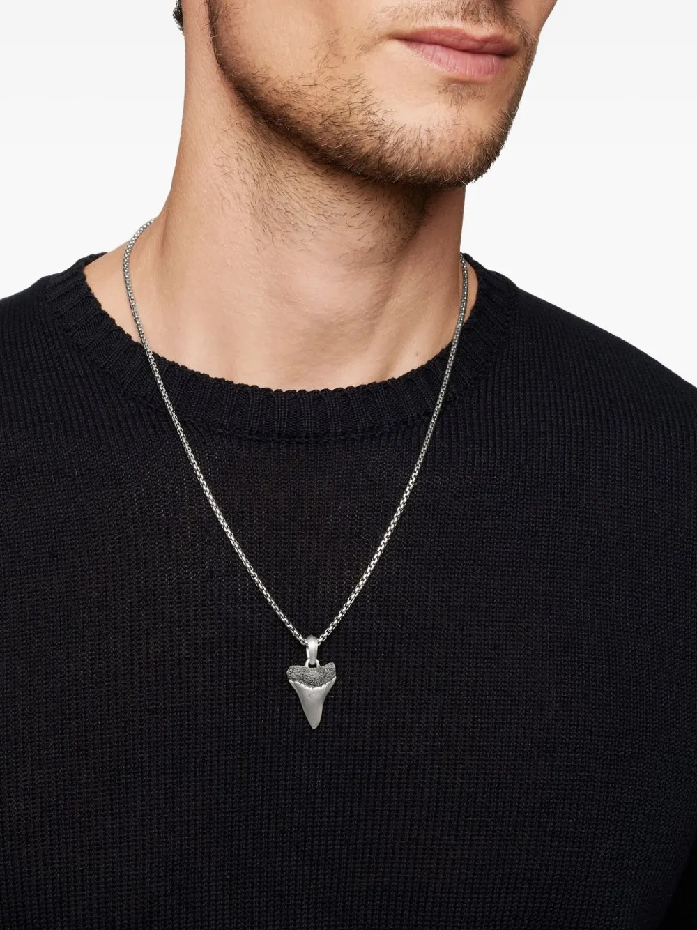 David Yurman sterling silver Shark Tooth amulet (27mm) | Image 2