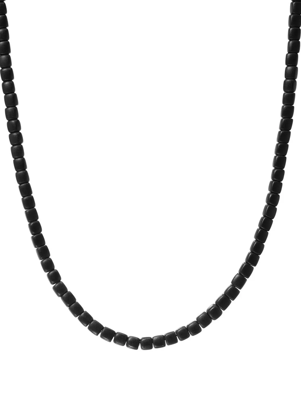 

David Yurman collar con cuentas cuadradas de 4mm - Negro