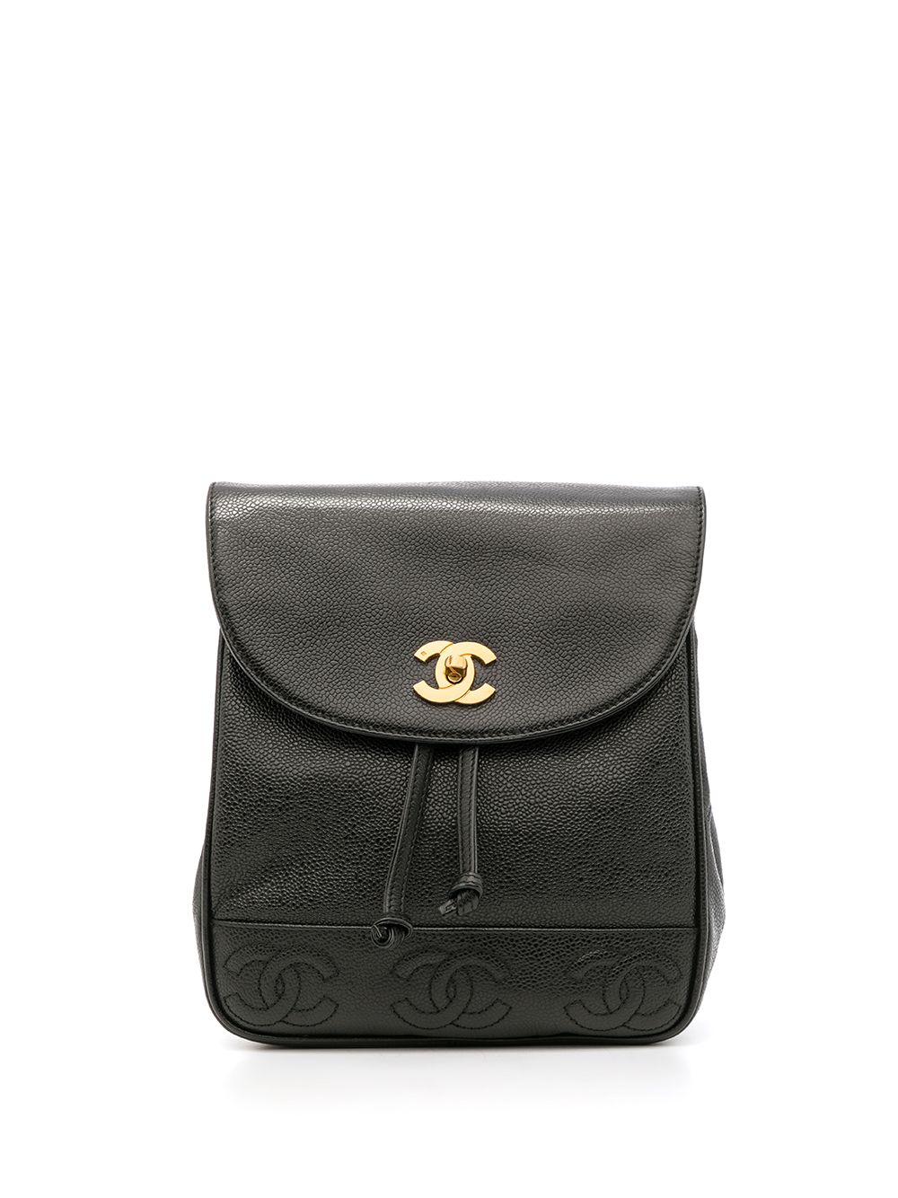 фото Chanel pre-owned рюкзак triple 1997-го года с логотипом cc