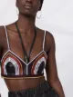 AMBUSH crochet lambskin crop top