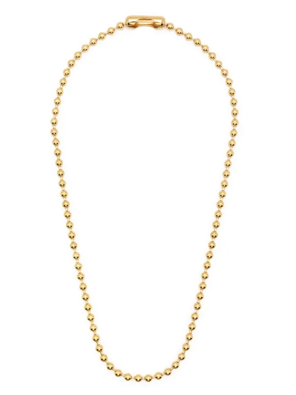 AMBUSH ball-chain Gold Plated Necklace - Farfetch