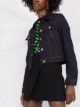 Versace contrast-stitch denim jacket