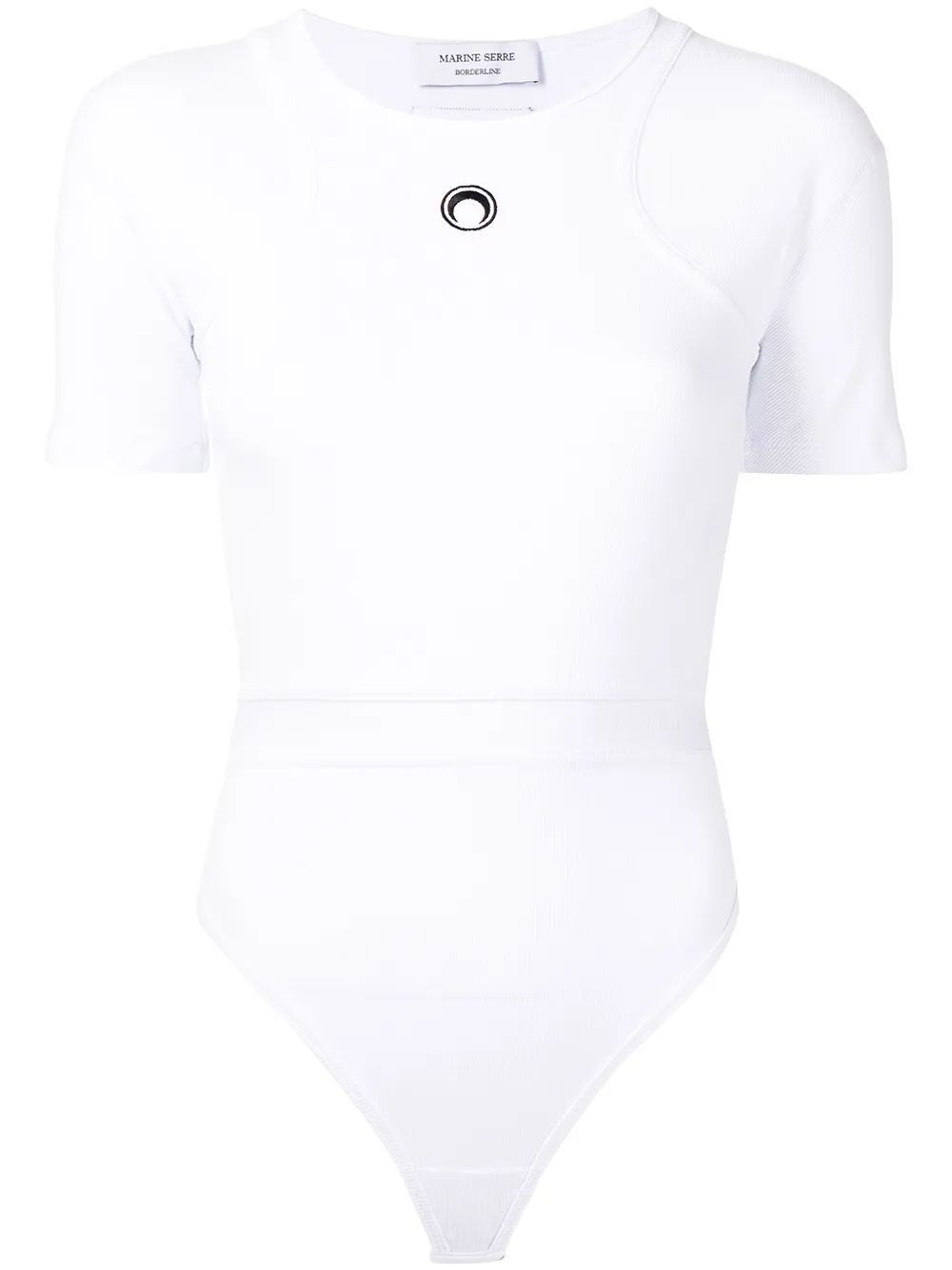Marine Serre crescent moon-print bodysuit