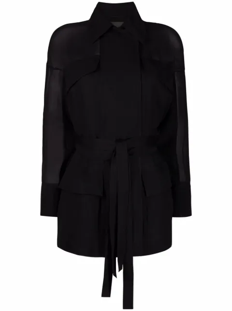 Ferragamo tie-fastening shirt jacket