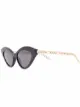 Imagem 2 de Gucci Eyewear Óculos de sol gatinho com haste de corrente