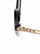 Gucci Eyewear Óculos de sol gatinho com haste de corrente