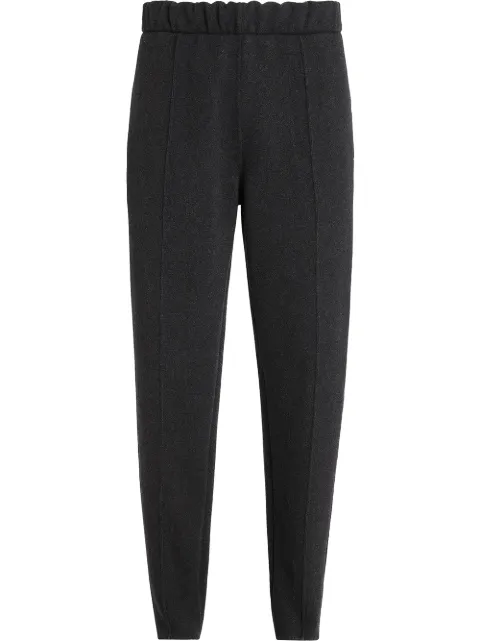 Zegna pantalon en cachemire à taille élastiquée