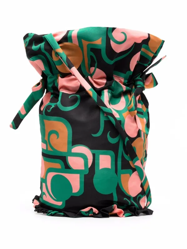 La DoubleJ Tree of Life Crossbody Bag in Black