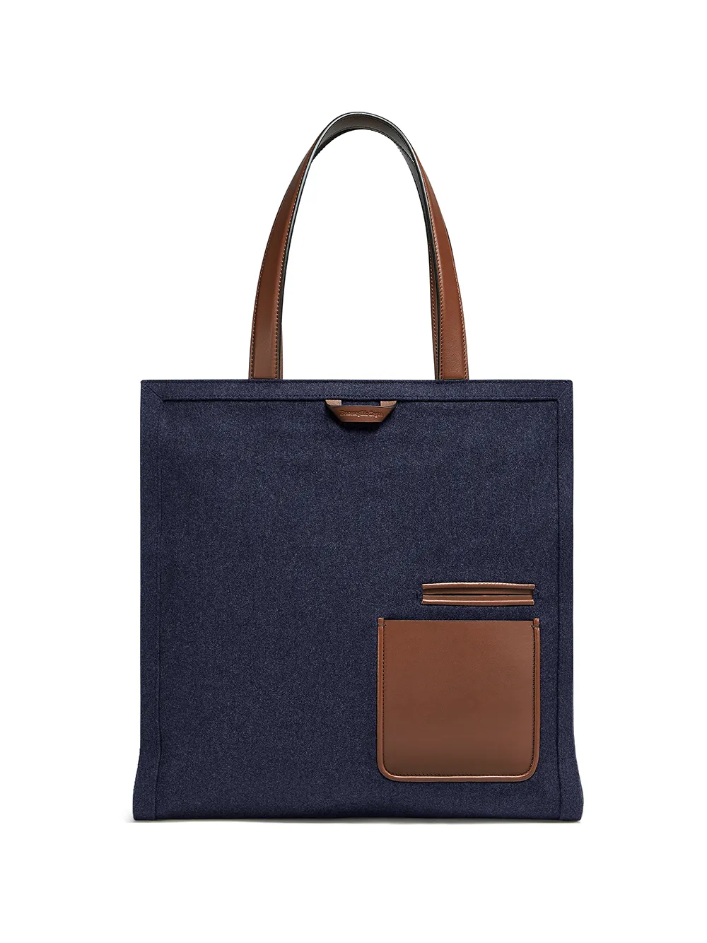 Click to view more detailed imagery on our partner's website Ermenegildo Zegna Two-tone Tote Bag In Blue
