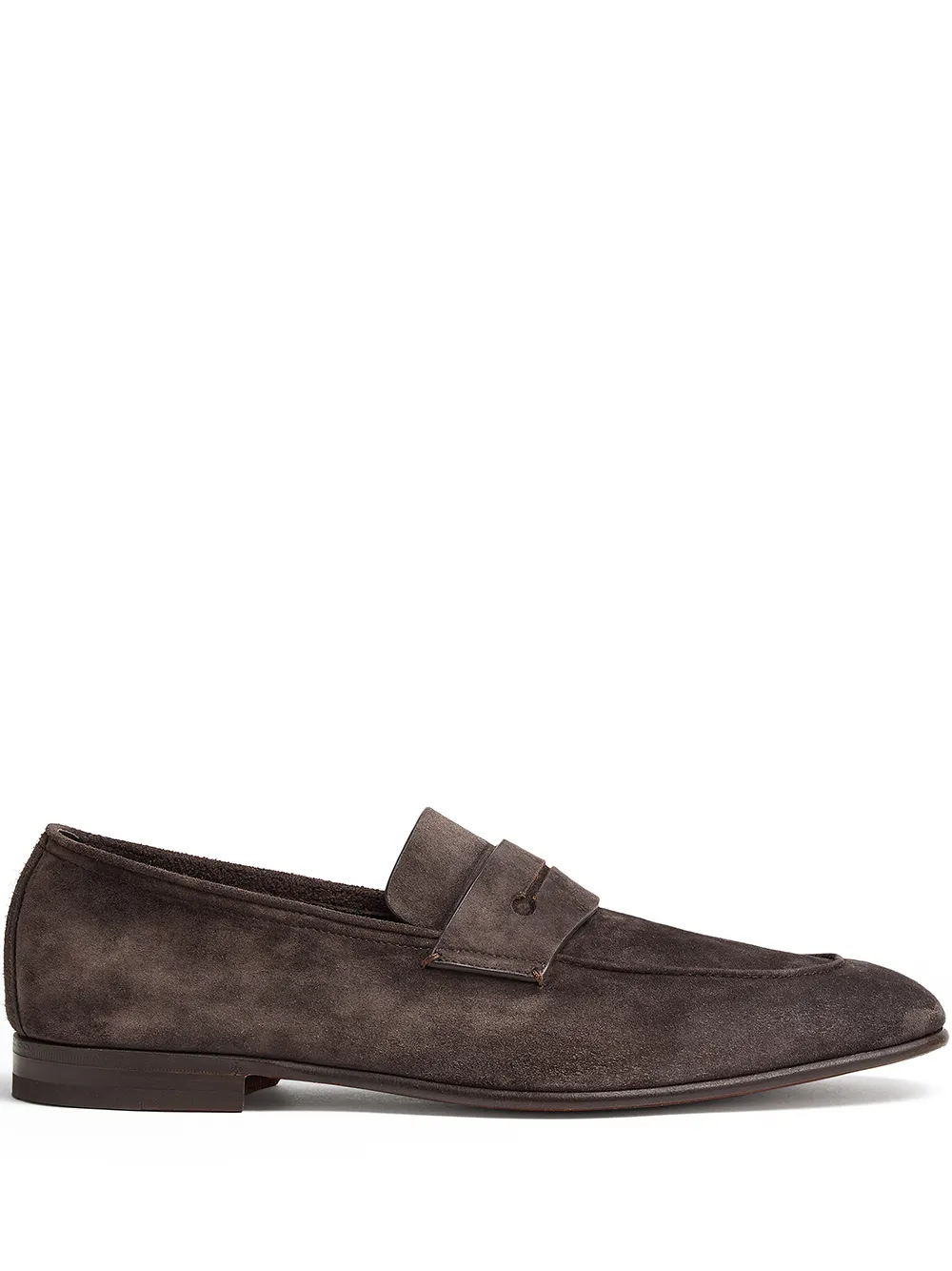 

Zegna low-heel penny loafers - Brown